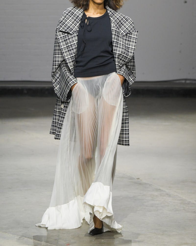 Sheer Skirts Are Trending At London Fashion Week Fall/Winter 2025