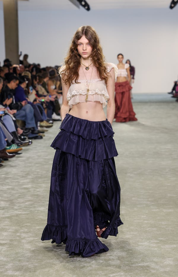 A model walks the runway during the Chloe Womenswear Fall/Winter 2025-2026 show 