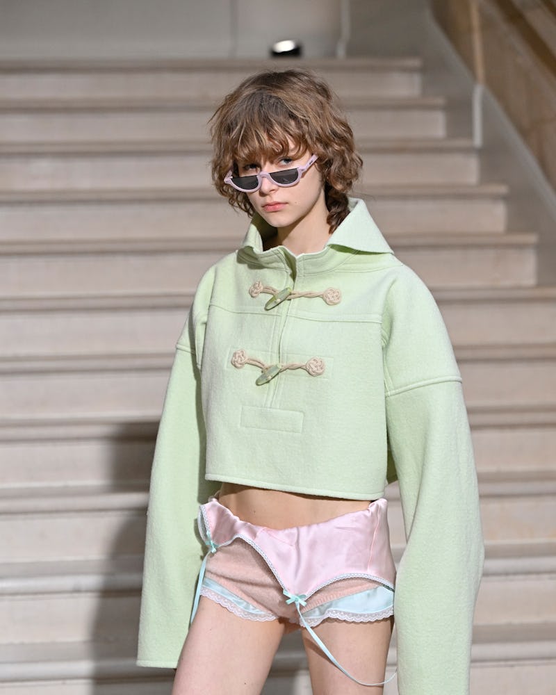 A model walks the runway during the Kenzo Womenswear Fall/Winter 2025-2026 show 