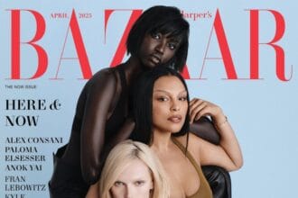 Alex Consani Anok Yai Paloma Elsesser US Harper’s Bazaar April 2025