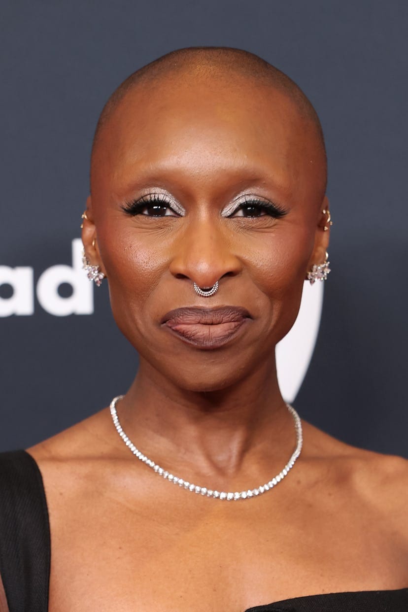 Cynthia Erivo’s Silver Eye Makeup Is A Subtle Way To Wear Metallics