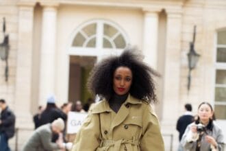 Side-Part Hairstyles Are A Paris Fashion Week Fall/Winter 2025 Street Style Favorite