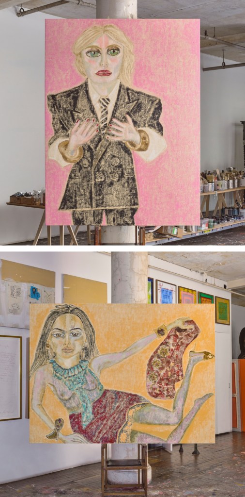 Saint Laurent S/S 2025 by Francesco Clemente