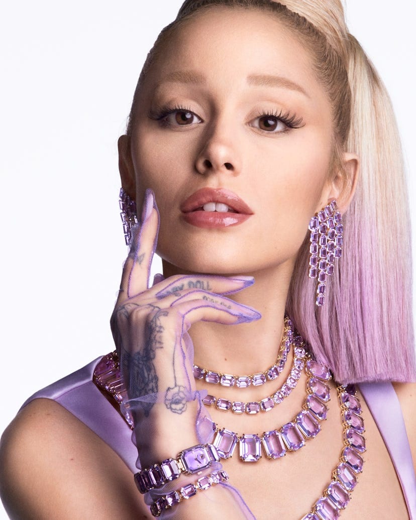 Ariana Grande’s Purple Ponytail Feels So Spring-Inspired