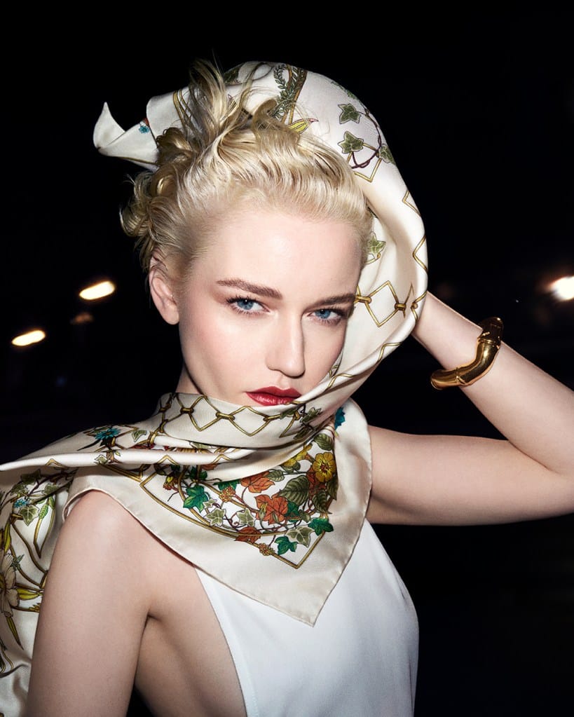 Julia Garner Gucci The Art of Silk 2025 Ad Campaign