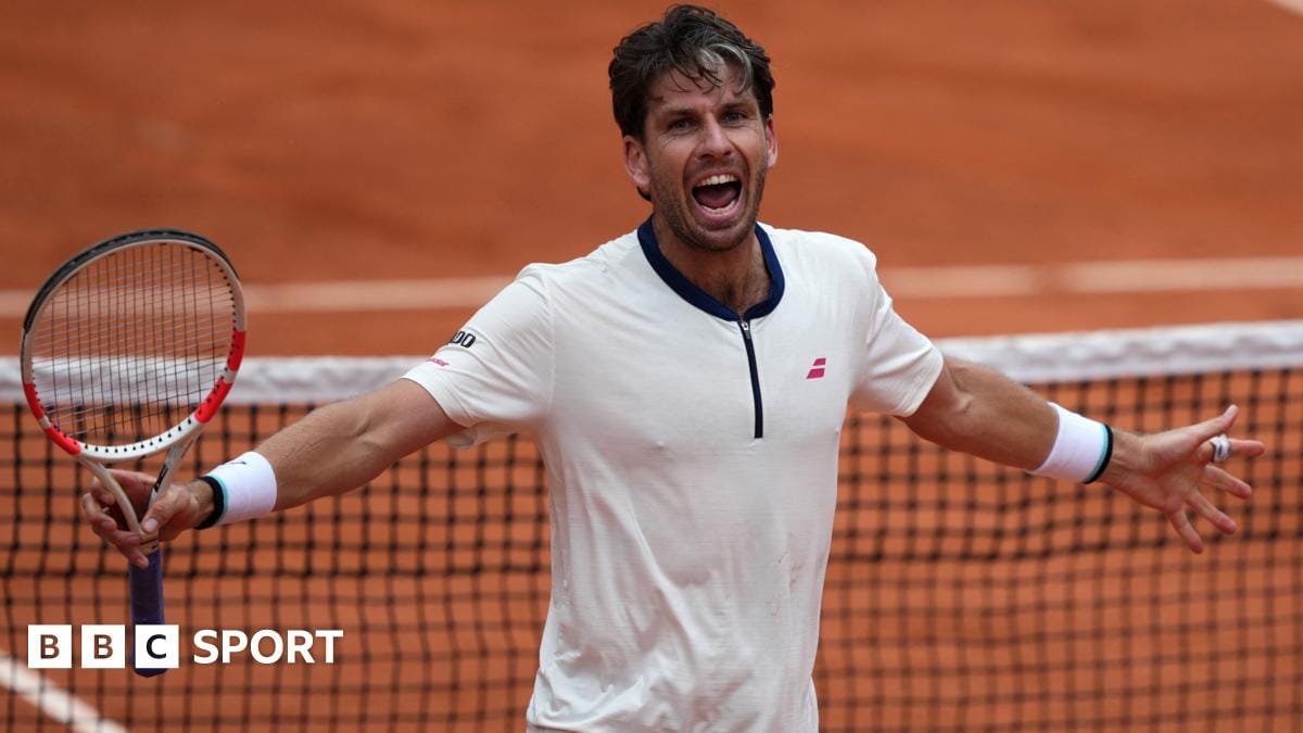 French Open 2025 results: Cameron Norrie beats Daniil Medvedev in five sets in Roland Garros first round