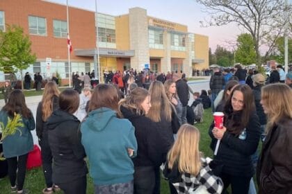 Hundreds mourn at Walkerton, Ont., school vigil for teacher, students killed in crash