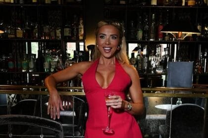 Love Island’s Gabby Allen puts on a busty display in a plunging red dress as she enjoys night out after Casey O’Gorman split