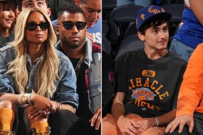 Russell Wilson, Ciara, Timothée Chalamet Among Stars Sitting Courtside at Knicks Playoffs Game