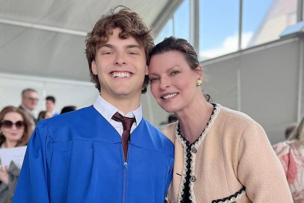 Linda Evangelista Shares Rare Photo of Son as He Graduates from High School