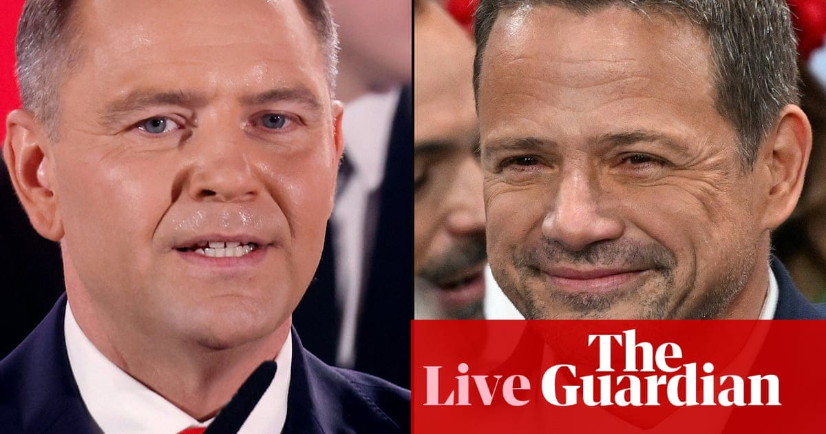 Polish presidential election: Karol Nawrocki widens narrow lead in early morning poll – live | Poland