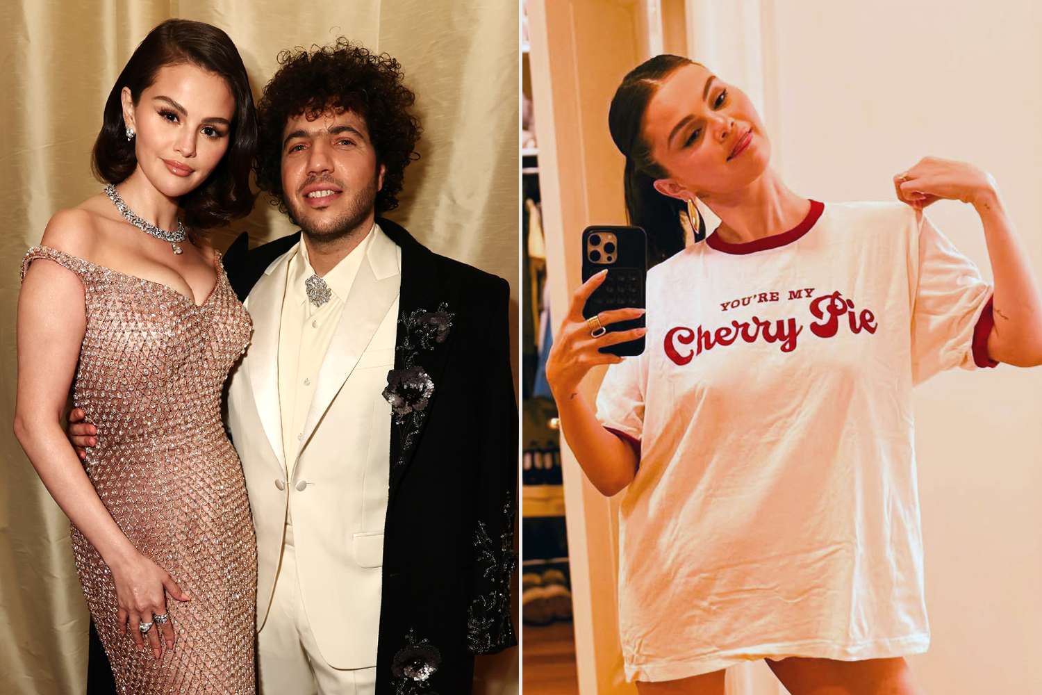 Selena Gomez Ditches Her Pants in Oversize T-Shirt Look with Sweet Message for Fiancé Benny Blanco