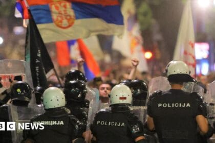 Serbia police clash with protesters calling for early election