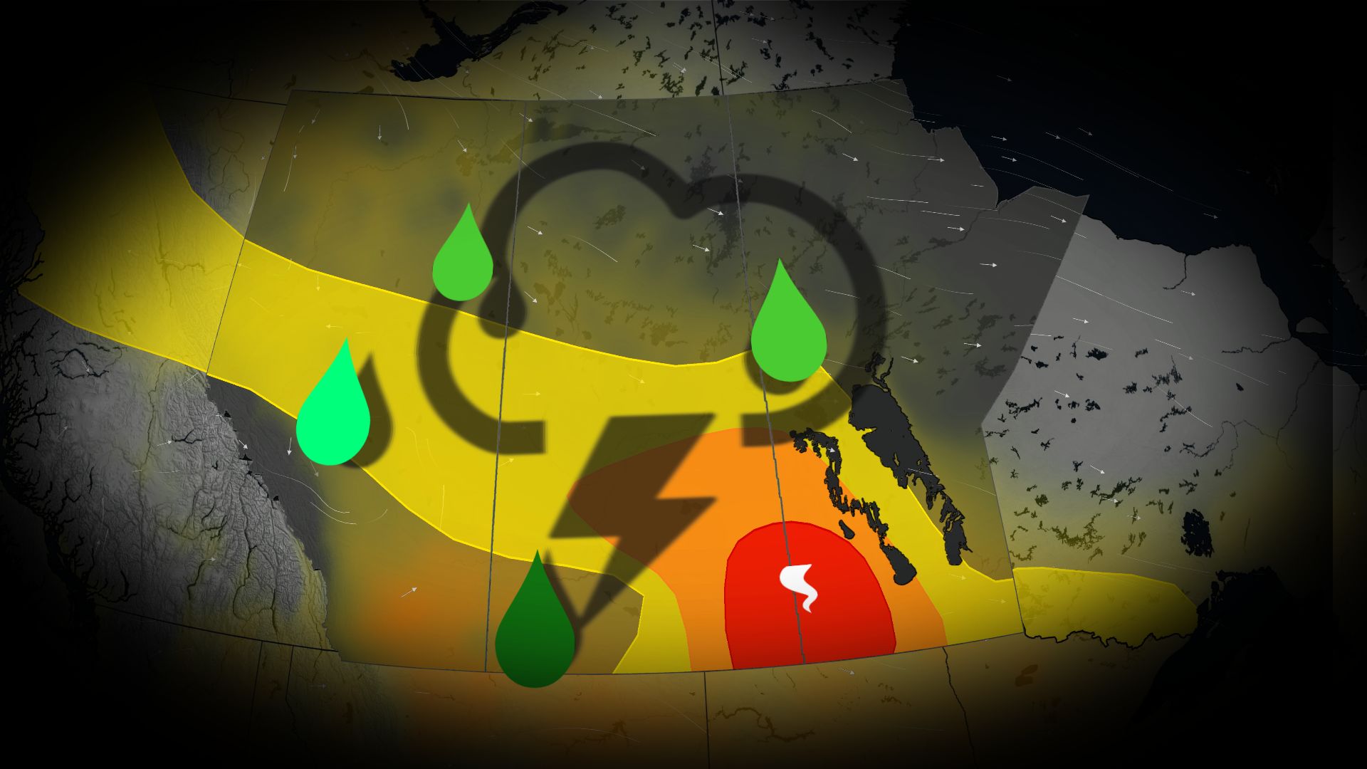 Severe storms continue Thursday evening across the Prairies Severe storms continue Thursday evening across the Prairies