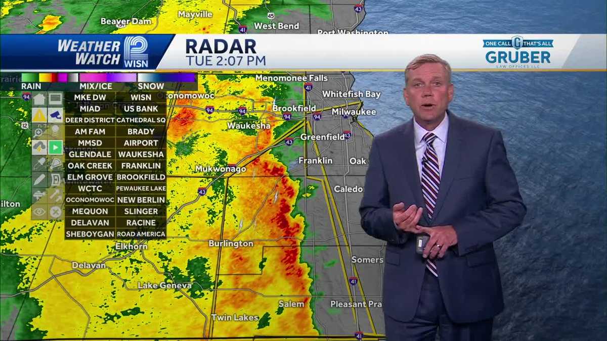 Severe thunderstorm warning issued for part of southeast Wisconsin Severe thunderstorm warning issued for part of southeast Wisconsin