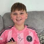 Tony Hudgell ‘over the moon’ with shirt from David Beckham