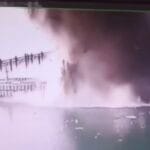 Ukraine says it has struck bridge connecting Russia to Crimea with underwater explosives