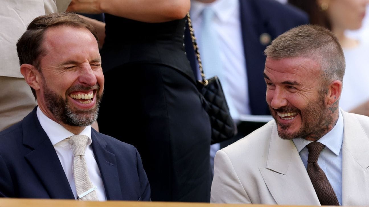 Wimbledon 2025: Sir David Beckham, Sir Gareth Southgate in Royal Box