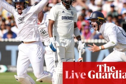England beat India by 22 runs in Lord’s thriller: third men’s cricket Test, day five – live | England v India 2025