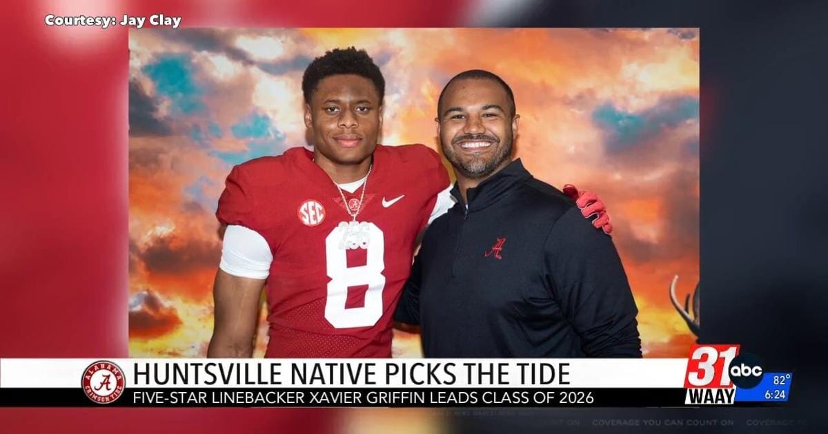 Huntsville native and five-star linebacker Xavier Griffin picks the Crimson Tide | Sports Huntsville native and five-star linebacker Xavier Griffin picks the Crimson Tide | Sports