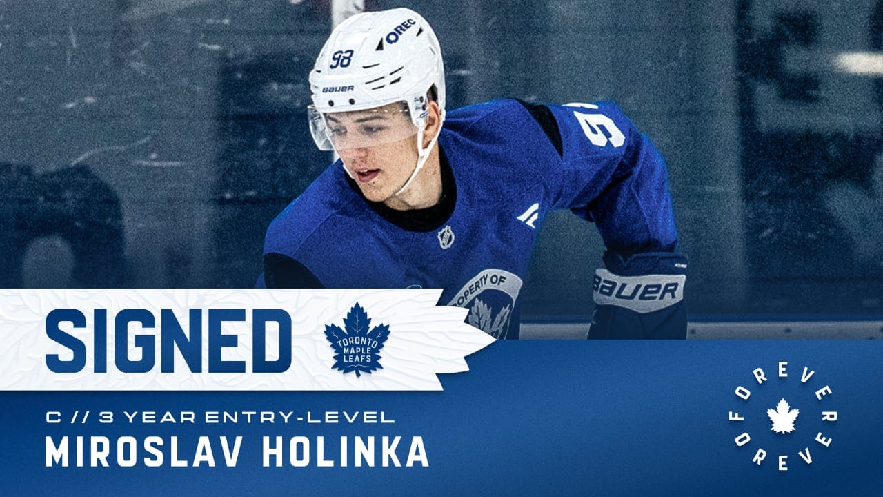 Maple Leafs Sign Draft Pick Miroslav Holinka