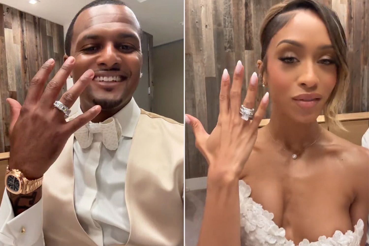 NFL Star Deshaun Watson, Jilly Anais Confirm Marriage by Showing Off Their Rings NFL Star Deshaun Watson, Jilly Anais Confirm Marriage by Showing Off Their Rings