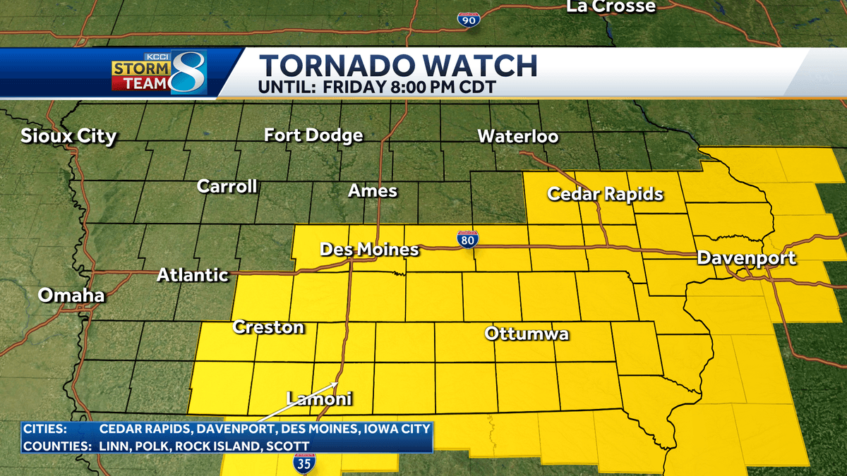 Tornado warnings expire; watches continue this afternoon and evening