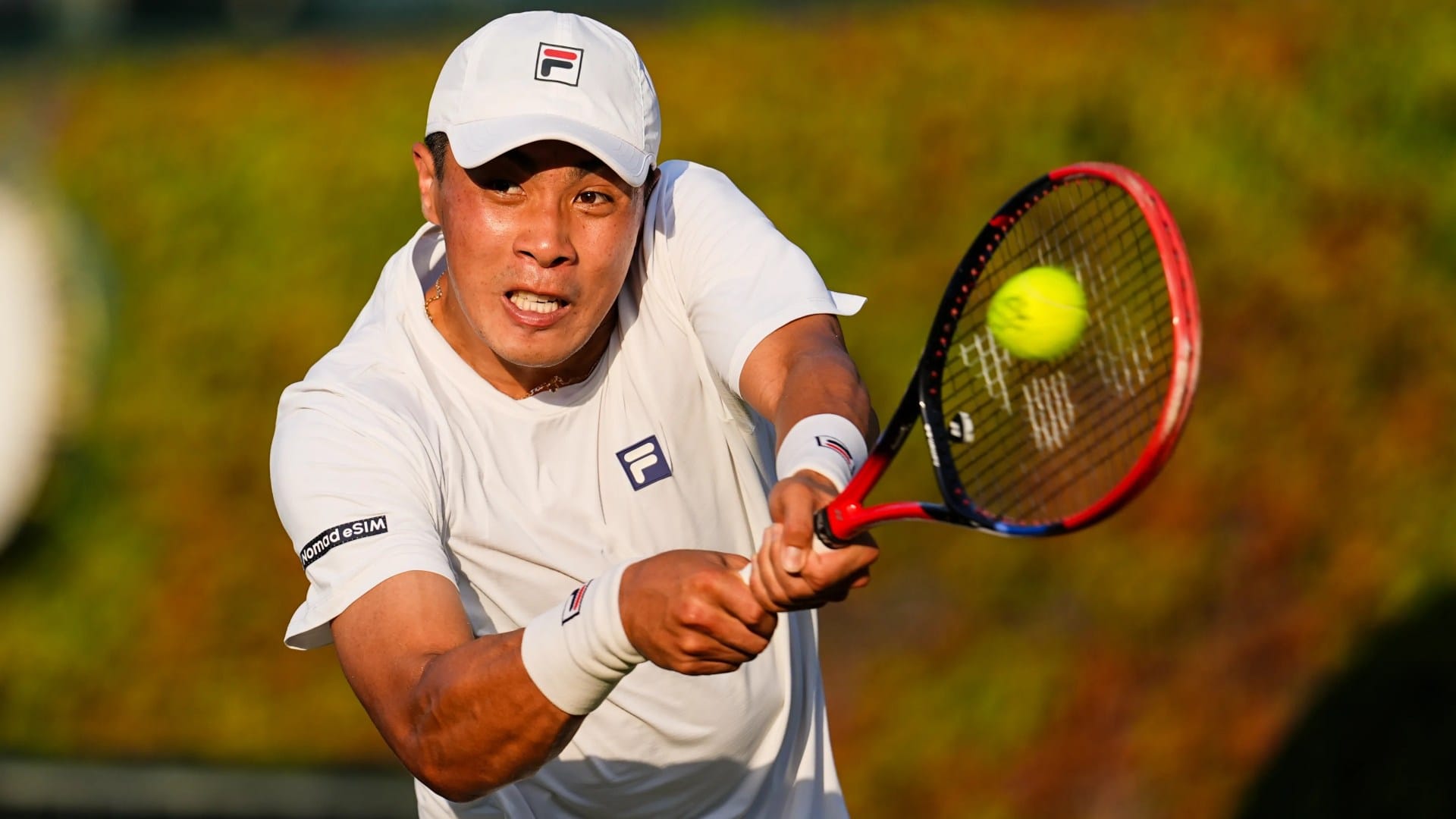 Wimbledon hopeful takes on ‘servebot’ but suffered crushing Centre Court defeat despite Nick Kyrgios’ Jordans rule break