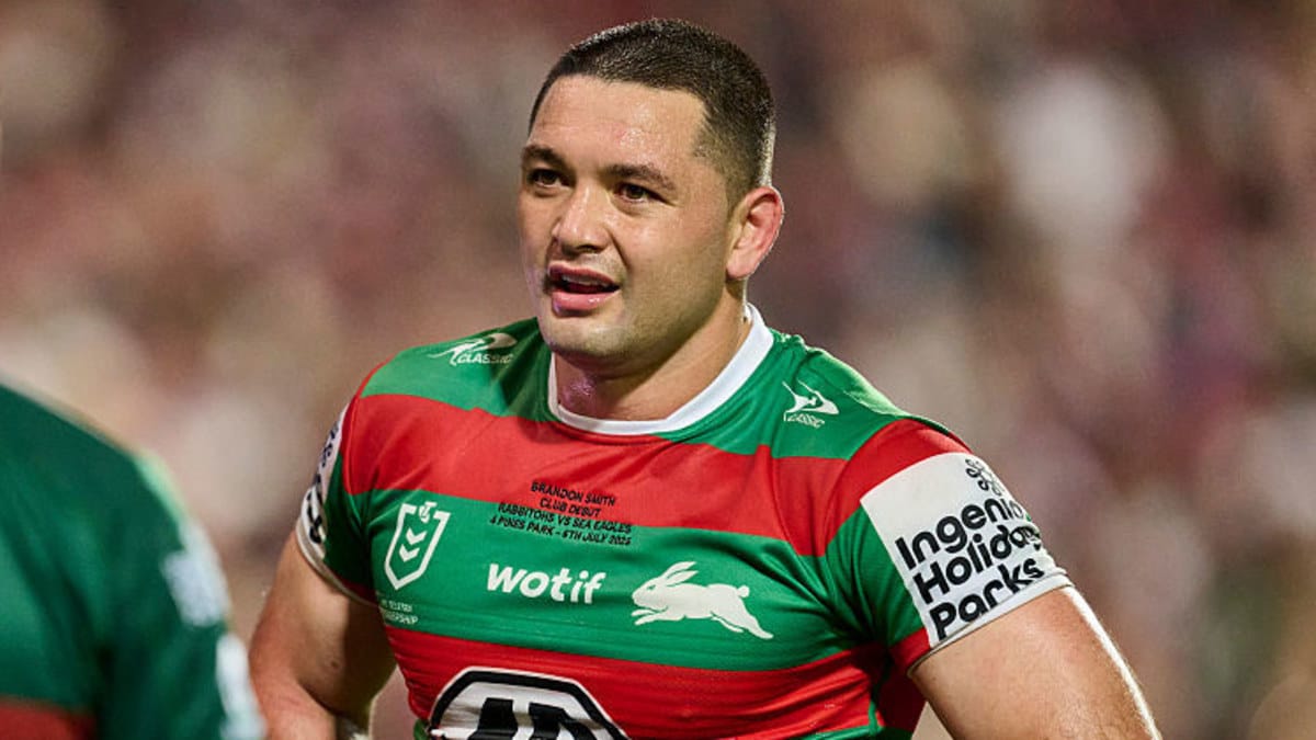 Rabbitohs star Brandon Smith questioned by police before Titans game Rabbitohs star Brandon Smith questioned by police before Titans game