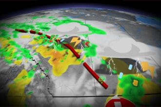 Severe storm risk continues overnight on the Prairies