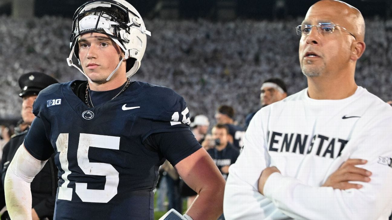 Penn State falls to 4-21 under James Franklin vs. top-10 teams