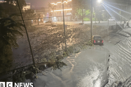 Taiwan lake bursts as year’s strongest storm barrels towards China