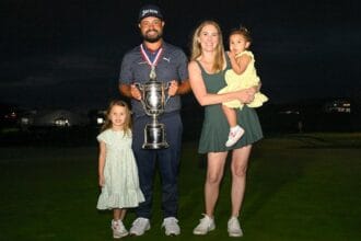 Who is JJ Spaun’s wife?