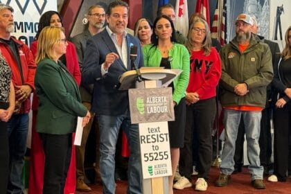 Alberta labour leaders gauge interest in general strike after suspension of teachers’ bargaining rights