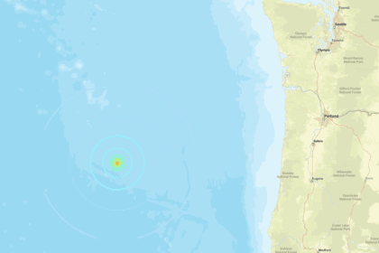 Earthquake rumbles off coast of Oregon near Newport