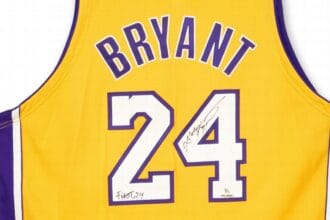 First No. 24 jersey worn by Lakers’ Kobe Bryant sells for 9K