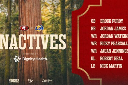 Jones Set to Start TNF; Pearsall, Jennings OUT; Inactives for Week 5 #SFvsLAR