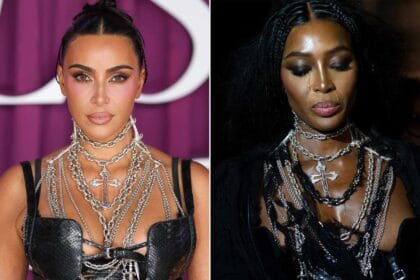Kim Kardashian Recreates Naomi Campbell’s Gothic Dilara Findikoglu Look