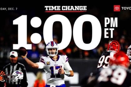 Bills vs. Bengals game is flexed to 1 p.m. slot in Week 14 