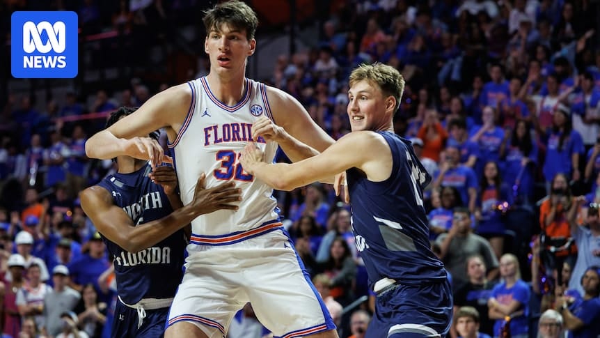 Florida centre Olivier Rioux becomes tallest-ever college basketball player at 236cm