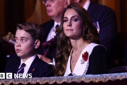 Prince George joins Kate, King and Queen at Festival of Remembrance