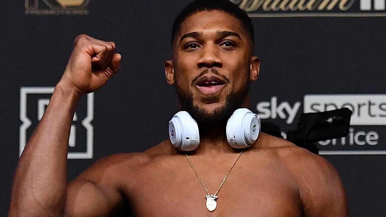 Revealed: The size difference between Anthony Joshua and Jake Paul