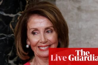 ‘Iconic, heroic, trailblazing’: Democrats praise Pelosi’s work after she announces plan to retire – US politics live | US news