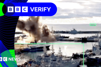 BBC Verify: Ukrainian underwater drone attack likely damaged Russian sub, experts say