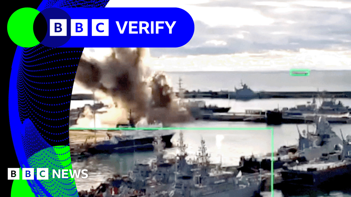 BBC Verify: Ukrainian underwater drone attack likely damaged Russian sub, experts say