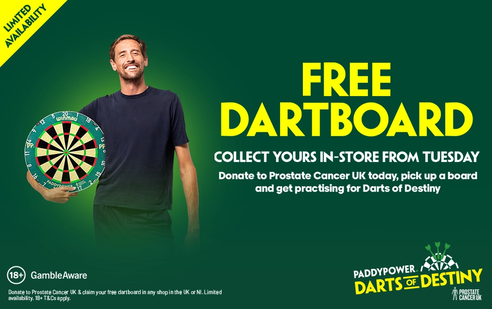 Free dartboard in Paddy Power shops – Paddy Power News