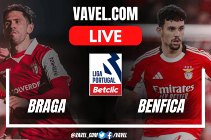 Goals and Highlights for Braga 2-2 Benfica in Portuguese League Match | 12/28/2025