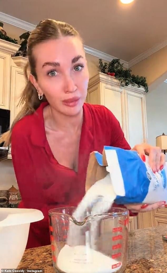 Liam Payne’s girlfriend Kate Cassidy posts previously unseen video of the late singer as she bakes his favourite Christmas gingerbread with his song playing in the background