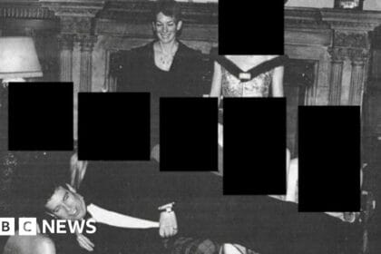 Photo of Andrew lying on laps at Sandringham in new Epstein files