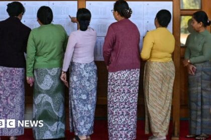 Polls close on first day of Myanmar’s widely criticised ‘sham’ election